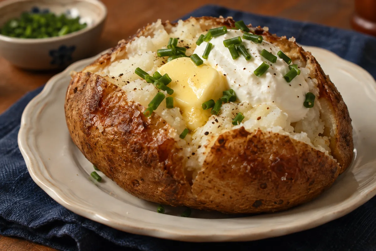 The perfect baked potato — a little vintage colour