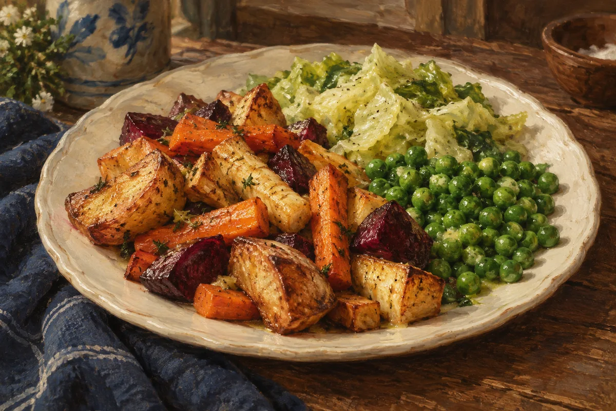 White House kitchen-garden supper — a painted table