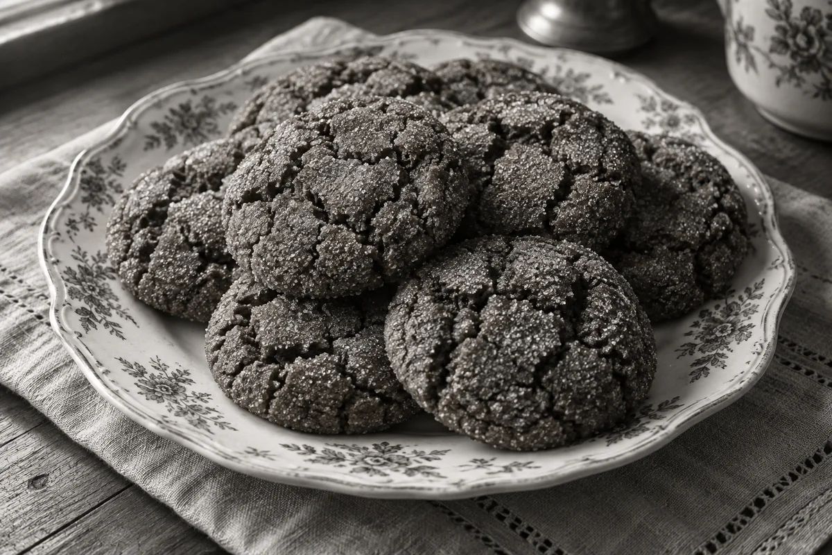 Soft ginger cookies — the black-and-white years