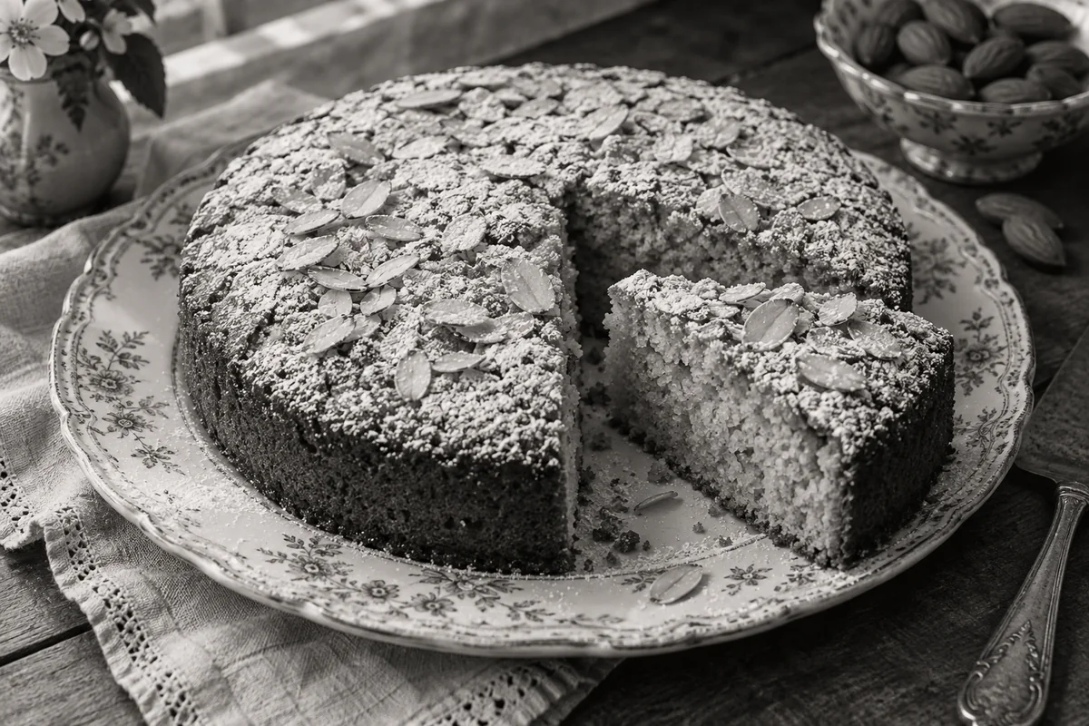 Mary’s almond cake — the black-and-white years