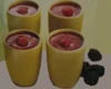 Raspberry and blackberry juice smoothie