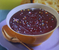 Chocolate and sour cream fondue