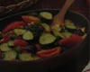 Microwave summer vegetable stew