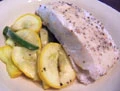 Steamed fish with scallions