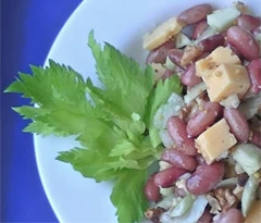 Three-bean picnic salad
